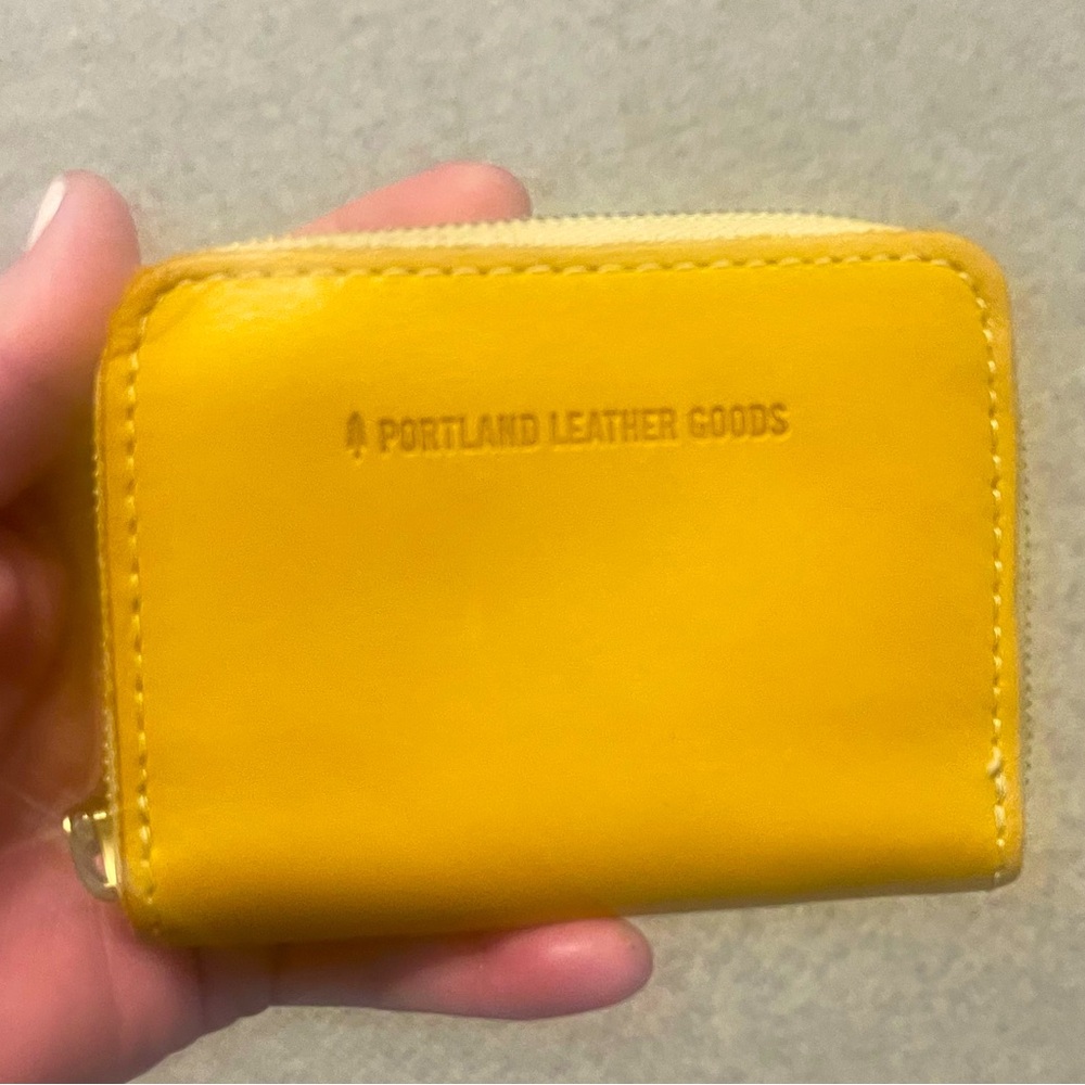 Portland Leather Sunflower Small Zip Wallet